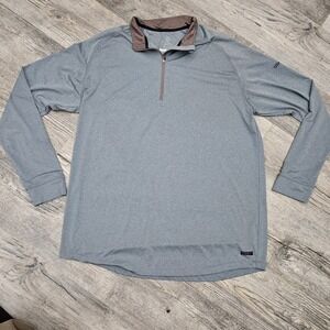 Swannies Perry Half Zip Golf Performance Stretch Pullover Grey Men's Size 2XL